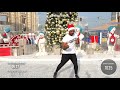 christmas combat walking workout 2000 steps family friendly workout