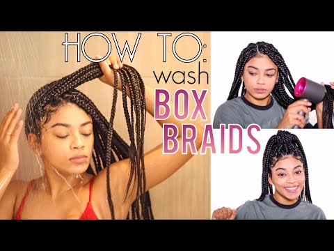 How To Wash Box Braids NO FRIZZ + Drying Hacks! | jasmeannnn How To Wash Box Braids NO FRIZZ + Drying Hacks! | jasmeannnn