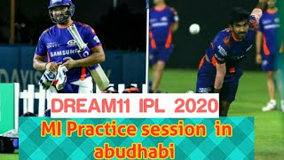 Mumbai Indians First Net Practice At Abudhabi Cricket Academy IPL 2020 - UAE ipl 2020