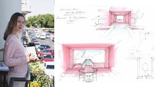 ​✍🏻Quick interior & architecture marker sketch: new tutorial in THE CLUB