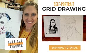 How to do Grid Drawing | Self-Portrait Tutorial