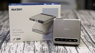 The World’s First Tri-Fold Truly Portable Projector - Aurzen Zip ( This is Amazing )