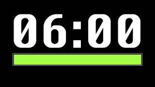 6 Minute Timer [ Progress Bar ] - 4K 60 FPS