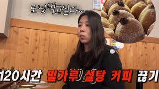 먹방 브이로그 디저트 없이 못살아 인간 밀가루 설탕 커피 전부 다 끊고 살아보면 ...