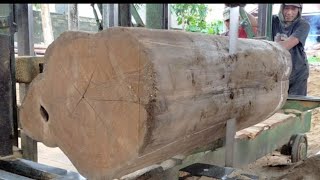 Penggergajian Kayu Jati  Super Serat mahkota,Kayu jati Randublatung Blora Indonesian Teak sawing
