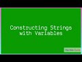 Constructing strings with variables javascript  |Javascript Full Course |#javascript | #Revildo_code