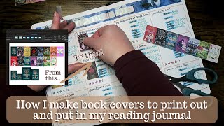 How to print out book covers for your reading journal