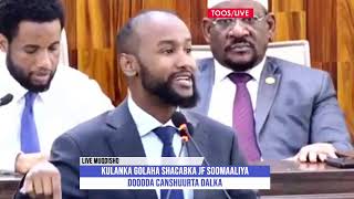 TOOS: DOODDA GOLAHA SHACABKA OO KU SAABSAN CANSHUURTA DALKA