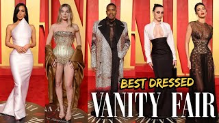 TOP 10 BEST DRESSED AT THE VANITY FAIR OSCAR PARTY 2024!