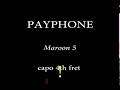 Payphone -Maroon 5 (Easy Chords and Lyrics) 4th Fret