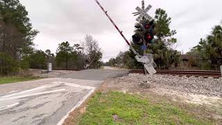 Amtrak Auto Train 52 crossing Lake Winona Street, Deland Florida.