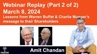 Investing Like Warren Buffett: Lessons from Berkshire Hathaway's Letter by Amit Chandan Part 2 of 2