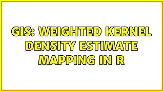 GIS: Weighted kernel density estimate mapping in R