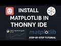 Install Matplotlib in Thonny IDE | #python #matplotlib #programming #installation #education #howto