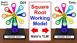 square root working model - maths tlm project in easy and simple steps - diy | DIY pandit