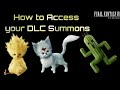 How to Access your DLC Summon Materia FFVII Remake