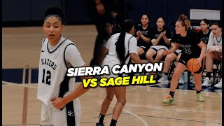 Sierra Canyon And Sage Hill Go At It!