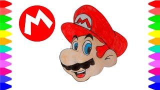 MARIO! How to Draw a Mario Easy - Drawing and Coloring a mario