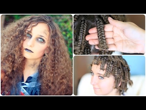Zombie Cheerleader | Hair Pin Curls | Halloween Hairstyles Zombie Cheerleader | Hair Pin Curls | Halloween Hairstyles