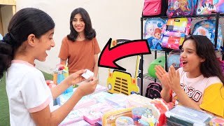 شفا تبيع أغراض المدرسة بطريقة جديدة !!