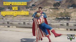GTA 5 - Superman vs Homelander Ultra Realistic Graphics || KingDino