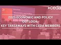 2023 Economic and Policy Outlook: Key Takeaways with CEDA Members