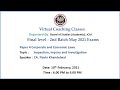 Final Paper 4 CEL Topic : Inspection, inquiry and Investigation Evening Session Date: 10-2-2021