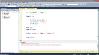 SQL Server | 41 - T-SQL Try Catch