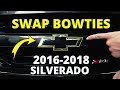 How to Change Front and Rear 2016 -2018 Silverado Bowties and Remove Grille