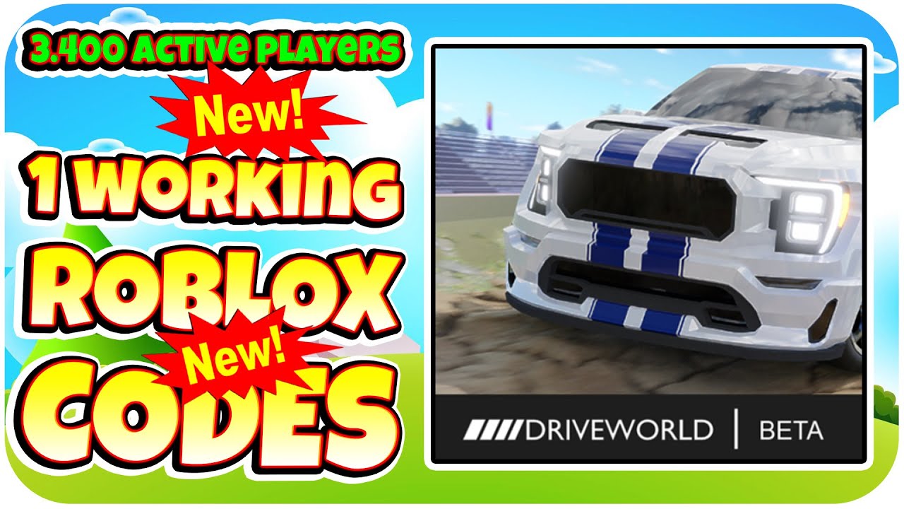 NEW CODES Drive World By Drive World | Twin Atlas, Roblox GAME, ALL ...