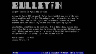 Meshtastic: Connecting to MysticBBS (a telnet BBS in ASCII Mode)