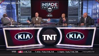 Shaq and Barkley can't stop laughing over Rockets-Clippers locker room incident | ESPN