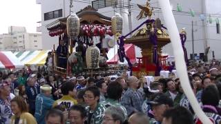 第52回　東村山市民産業まつり　山車揃い＝神輿練り込み(着輿）