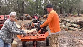 Split…Stack…Repeat 😃#firewood #splitting #wolferidge