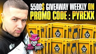 💰DADDYSKINS 3.333$ CASEBATTLE?! DaddySkins Promo Code 2025 | DaddySkins $5.500 GIVEAWAYS 💰