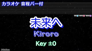 【カラオケ】未来へ/Kiroro【音程バー付】