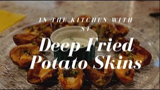 Easy to Make | Deep Fried Crispy and Cheesy Potato Skins | Appetizer |