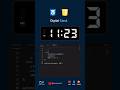 Digital clock #html #css #javascript
