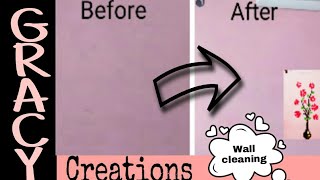 How to Clean the Wall & Remove pencil Marks before Doing Wall Art [Kalvi]
