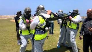 Mass emergency preparedness drill in north Tel Aviv