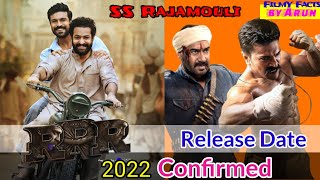 RRR Release Date Confirmed 2022 | RRR Movie | Ram Charan,Jr.NTR,Ajay Devgan | Filmy Facts by Arun |