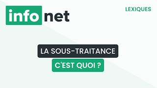 La sous-traitance, c'est quoi ? (définition, aide, lexique, tuto, explication)