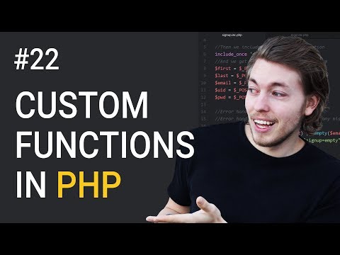 22: How to Create Your Own Function in PHP PHP Tutorial Learn PHP Programming PHP Lesson