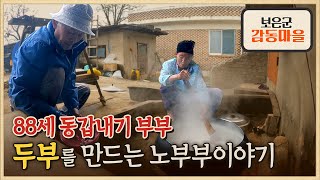 88세 동갑내기 노부부가 직접 만드는 두부/5일장 두부/노부부이야기/보은군 감동마을/보은5일장/오일장 노부부/두부만들기/시골집/시골살이