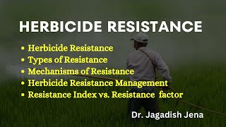 Herbicide Resistance | Types of resistance, mechanism \u0026 resistance management #herbicideresistance