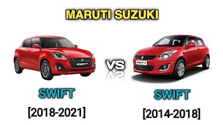 Maruti Suzuki Swift [2018-2021] vs [2014-2018] Comparison