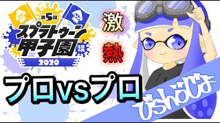 【対抗戦】プロvsプロ！勝つのはどっち？激熱オンライン甲子園練習『Splatoon2』