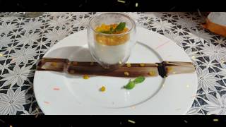 Vanilla Panna Cotta with Mango Caviar / Recipe by Chef Tarun / Easy Quick dessert recipes at Home