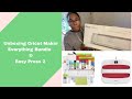 UNBOXING Cricut Maker + Everything Materials Bundle, Rose & Easy Press 2