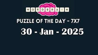 Wordbrain Daily Challenge January 30 2025 | Wordbrain Puzzle of the day Answers